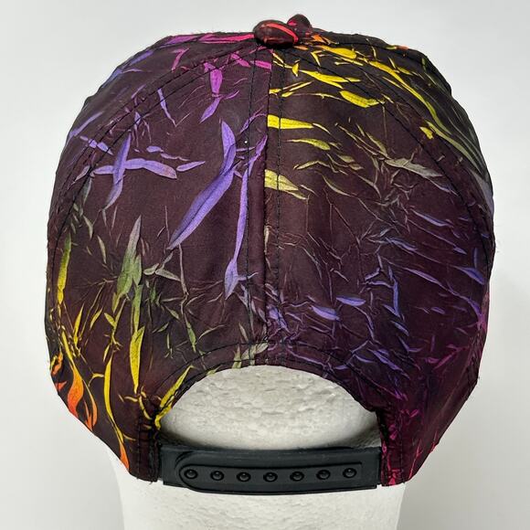 Vintage Destin Florida Hat Cap Black 90s Tourist Snapback 5 Panel Rope Corded - Picture 3 of 10